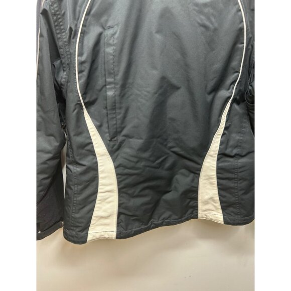 Obermeyer Ridgeline Ladies Waterproof Breathable Ski Jacket Size 12 Black & Whit - Picture 9 of 12